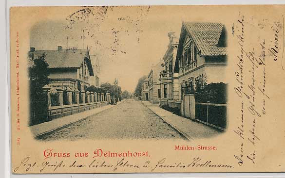 5wt2114 Delmenhorst gestempelt 1899