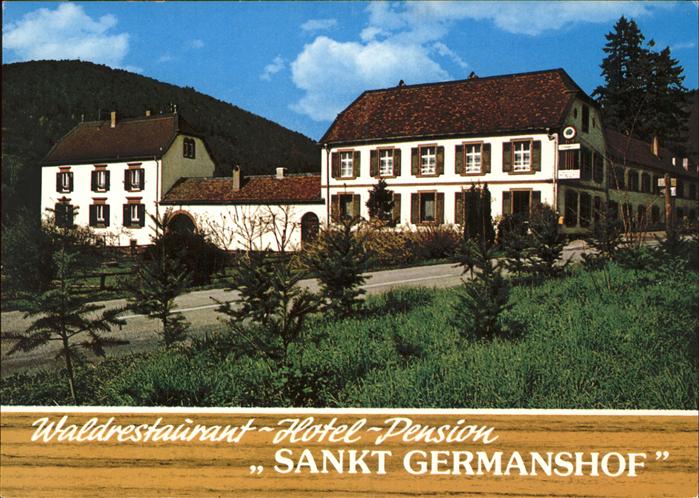 kk27542 St Germanshof Waldrestaurant Hotel Pension Sankt Germans