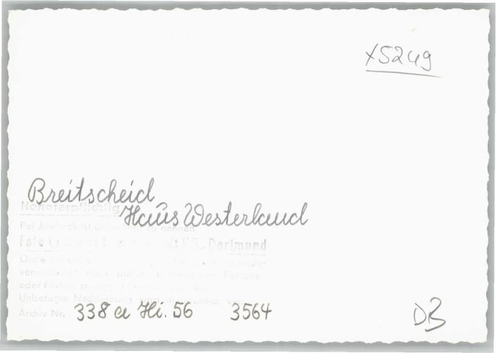 we76727 Breitscheidt Haus Westerwald *
