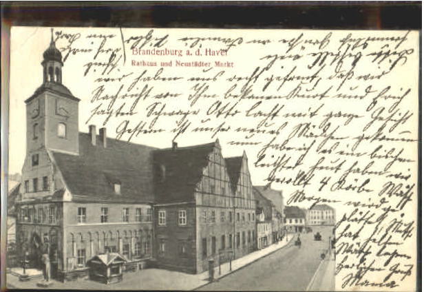 wf12982 Brandenburg Rathaus  x 1909