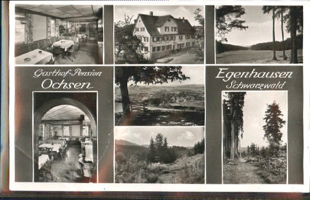 ws38956 Egenhausen Gasthof Ochsen x 1955
