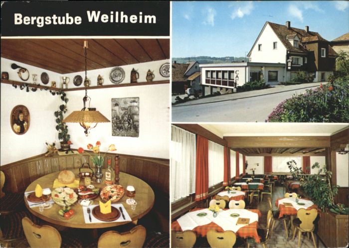 ws97313 Weilheim Waldshut Cafe Restaurant Bergstube *
