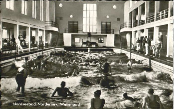 wu24895 Norderney Wellenbad x 1962