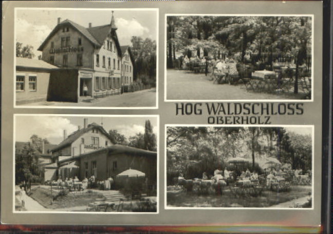 ww14222 Gropoesna Kr. Leipzig Gaststaette Waldschlo Oberholz x 1