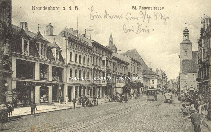 wx03187 Brandenburg Havel St. Annenstrasse x 1910