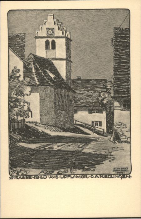wx11371 Riedlingen KuenstlerAdalbert Reichel o 1920