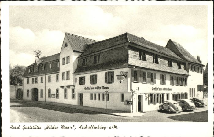 wx22248 Aschaffenburg Hotel Wilder Mann *