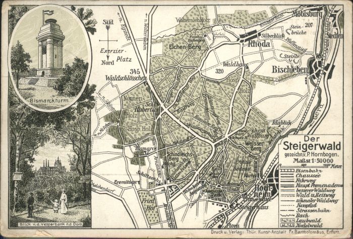 wx42912 Bischleben-Stedten Steigerwald Bismarckturm
