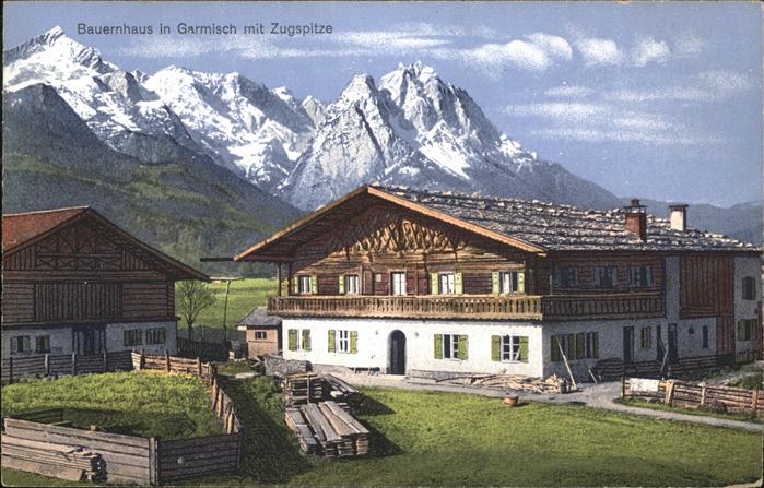 GARMISCH-PARTENKIRCHEN Bayern Bauernhaus Zugspitze