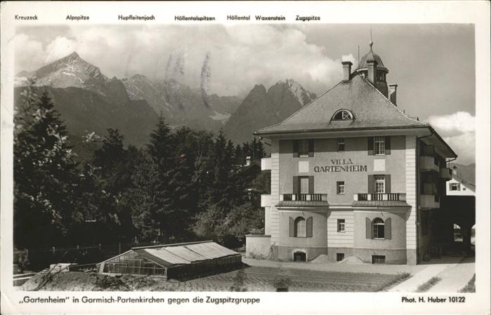 Garmisch-Partenkirchen Villa Gartenheim Zugspitzgruppe