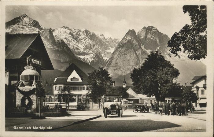 GARMISCH-PARTENKIRCHEN Bayern Marktplatz