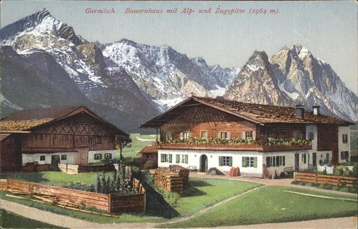 GARMISCH-PARTENKIRCHEN Bayern Bauernhaus Zugspitze