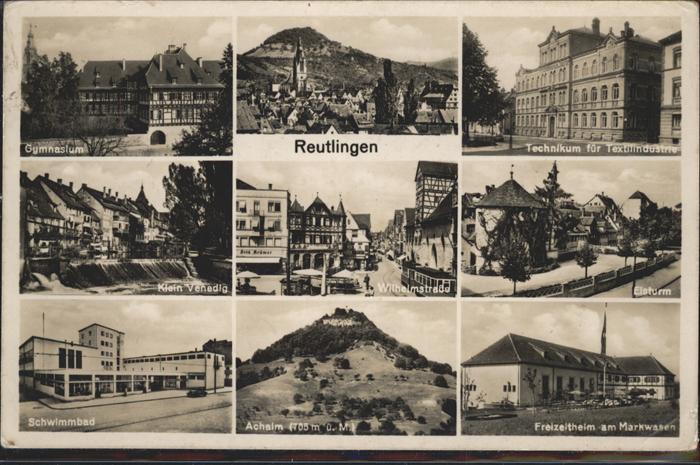 Reutlingen Technikum Schwimmbad Gymnasium Achalm