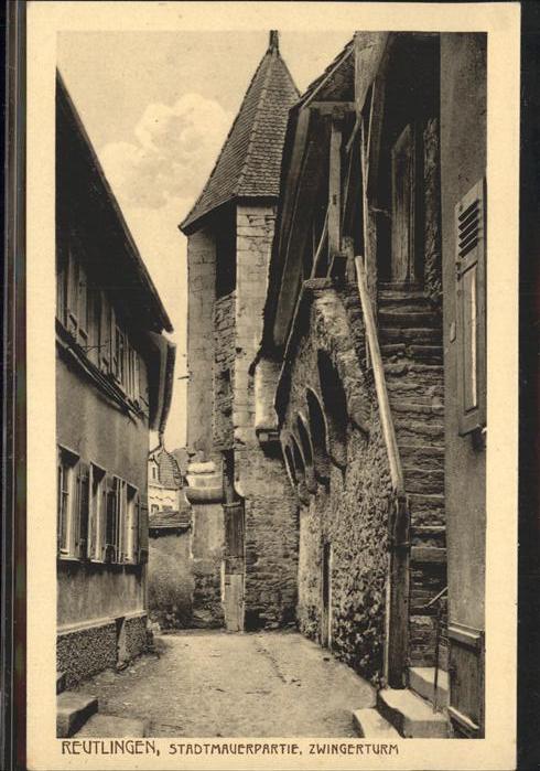 Reutlingen Stadtmauerpartie Zwingerturm