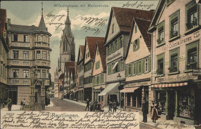 Reutlingen Wilhelmstrasse Marien Kirche