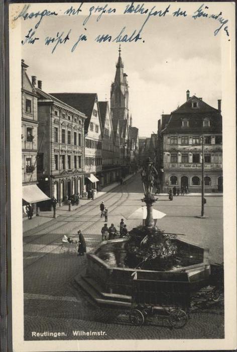 Reutlingen Wilhelmstrasse Brunnen