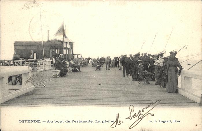 Ostende Oostende La Peche Angler, Steg