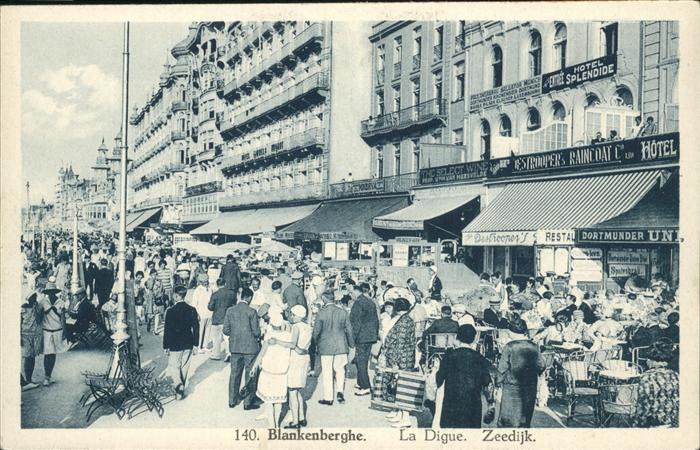 Blankenberghe La Digue Zeedijk