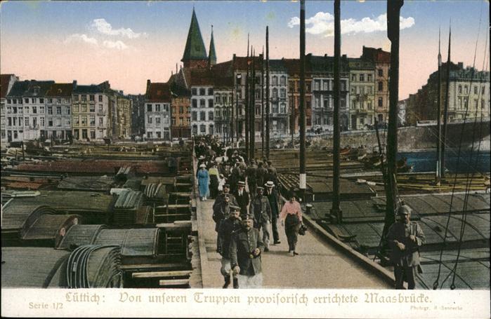 Luettich Liege Maasbrücke Truppen, Soldaten