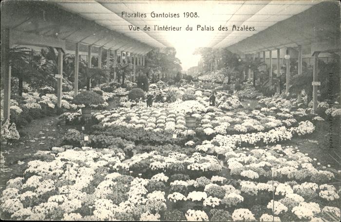 Gand Belgien Floralies Gantoises 1908 Palais des Aza