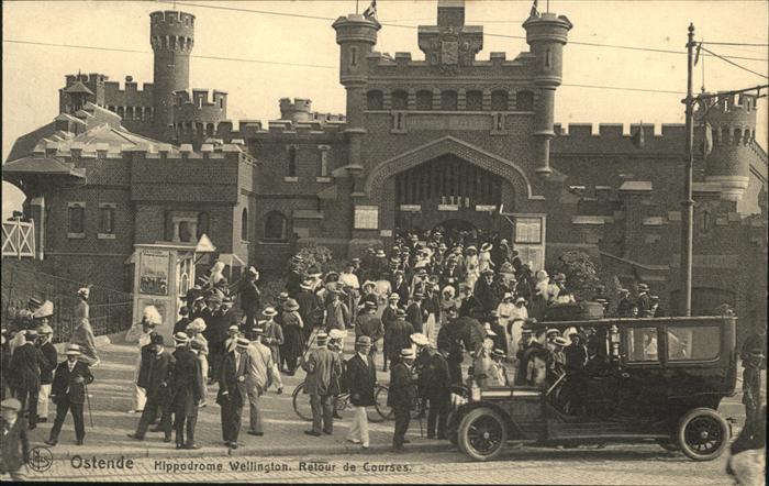 Ostende Oostende Hippodrome Wellingteon Retour de Courses, Auto