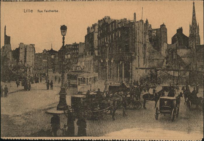 Lille Antwerpen Rue Faidherbe Strassenbahn