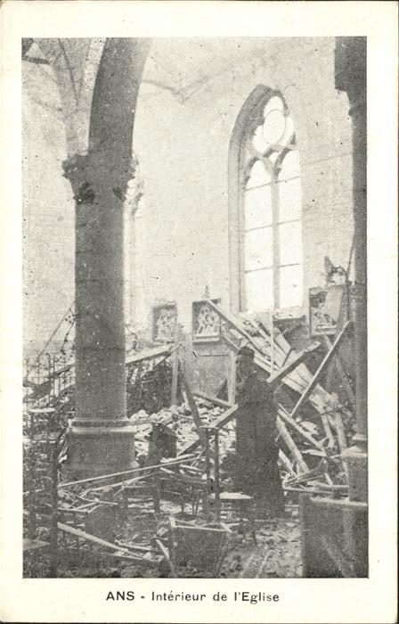 Ans Interieur de L Eglise Zerstörung Krieg