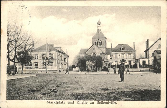 Betheniville Marktplatz Kirche, Feldpost
