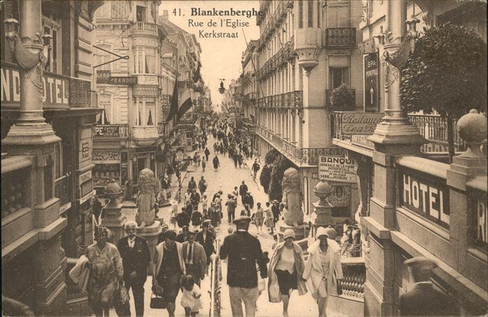 Blankenberghe Rue d Eglise Kerkstraat