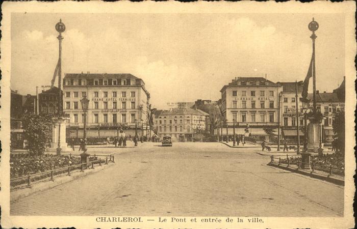 Charleroi Wallonie Pont et entree de la ville