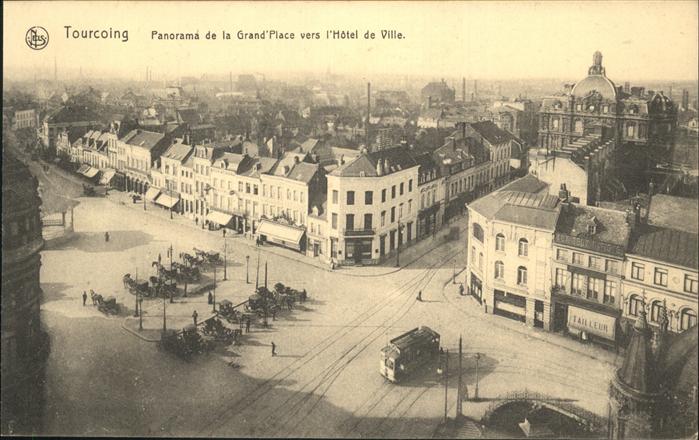 Tourcoing 59 panorama de la Grand`Place
vers L_Hote