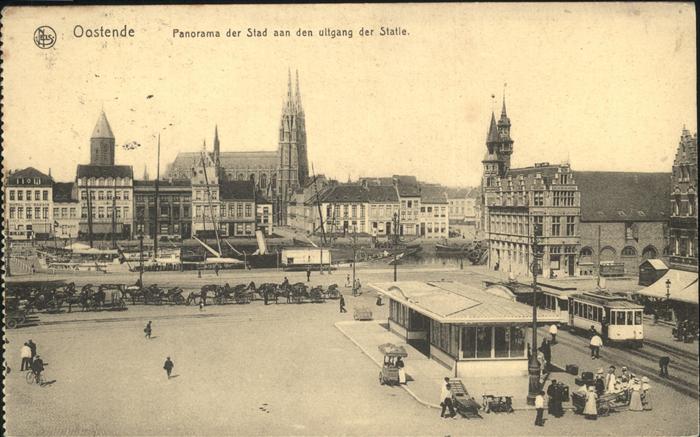 Oostende Ostende Panorama der Stad