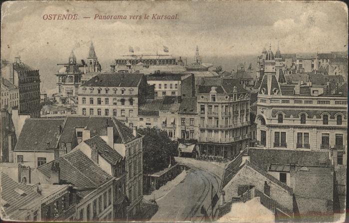 Ostende Oostende Panorama vers le Kursaal