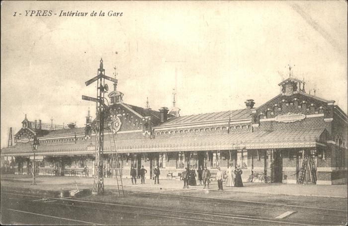 Ypern Ypres Interieur de la Gare