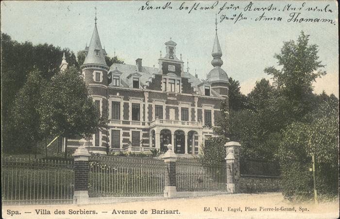 Spa Liege Villa des Sorbies
Avenue d Barissart