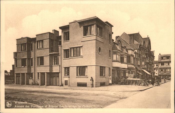 Westende Avenue des Portiques et Avenue des Invalides de Guerre