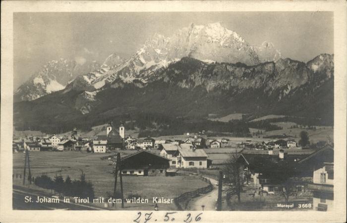 St Johann Tirol Wilden Kaiser