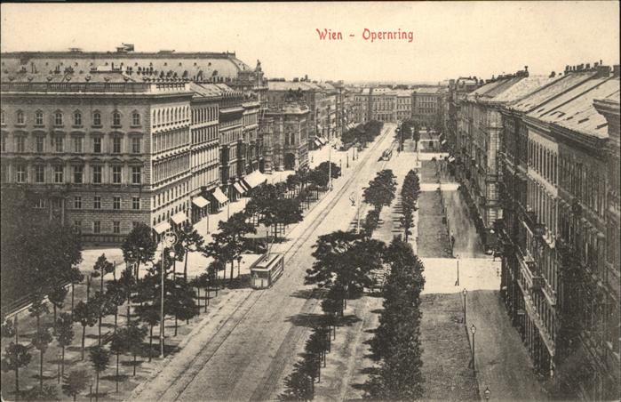 Wien Opernring Strassenbahn