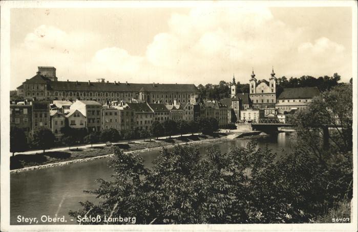 Steyr Enns Oberoesterreich Schloss Lamberg Brücke