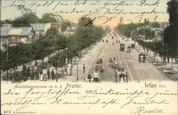 WIEN AT Prater Kutsche Ausstellungsstrasse