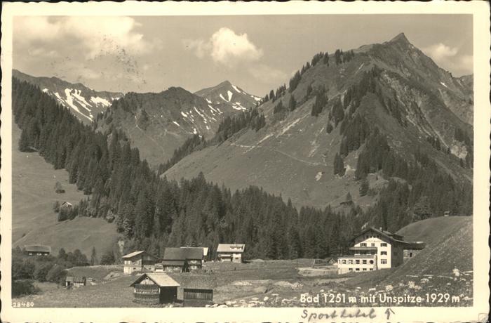 Baad Mittelberg Kleinwalsertal Unspitze