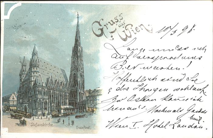 WIEN AT Stefans Kirche  Kutsche