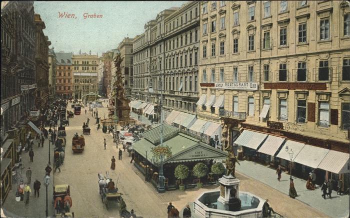Wien Graben Brunnen Kutsche