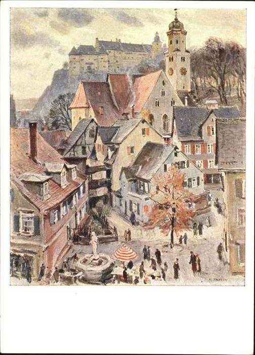 Heidenheim Brenz Alt-Heidenheim Künstler R. Thelen