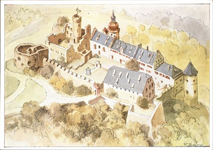 Heidenheim Brenz Schloss Hellenstein Künstler R. Thelen