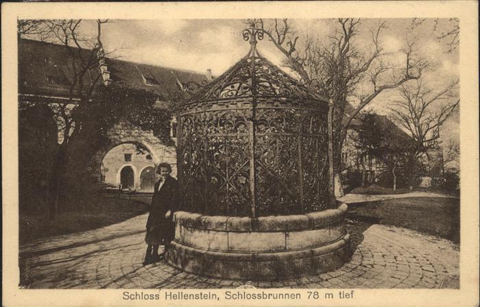 Heidenheim Brenz Schloss Hellenstein Schlossbrunnen