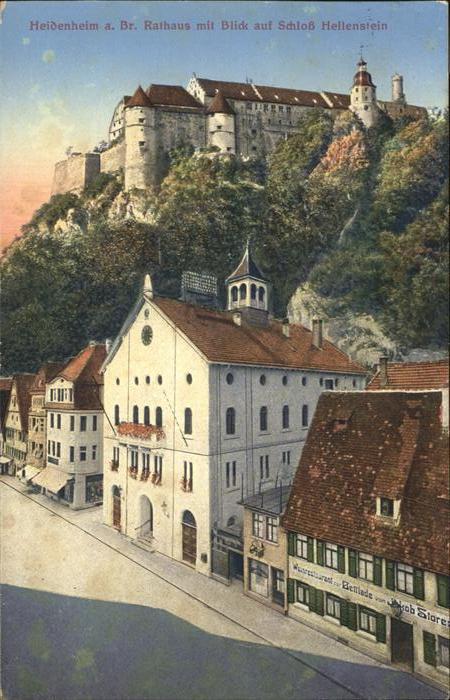 Heidenheim Brenz Rathaus Schloss Hellenstein