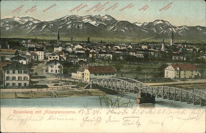 Rosenheim Bayern Alpenpanorama