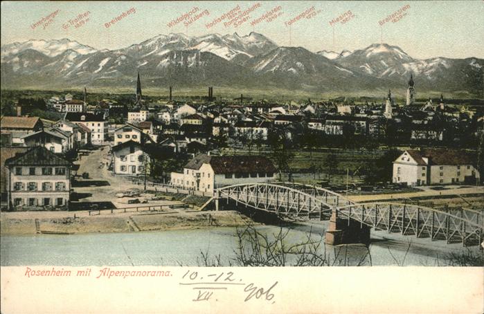 Rosenheim Bayern Alpenpanorama