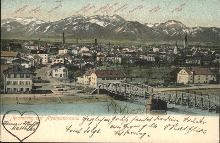 Rosenheim Bayern Alpenpanorama